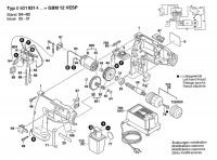 Bosch 0 601 931 420 Gbm 12V Vesp Cordless Drill 12 V / Eu Spare Parts